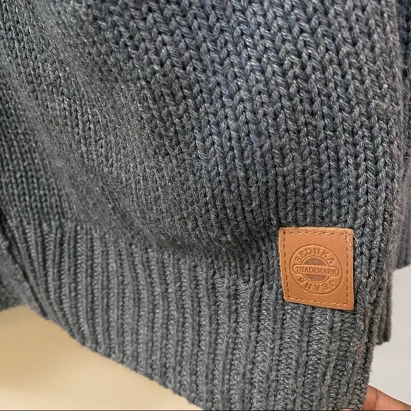 SEDUKA BY JOE DEHAN Gray White Wool Blend Cardigan Size XL - Picture 6 of 8